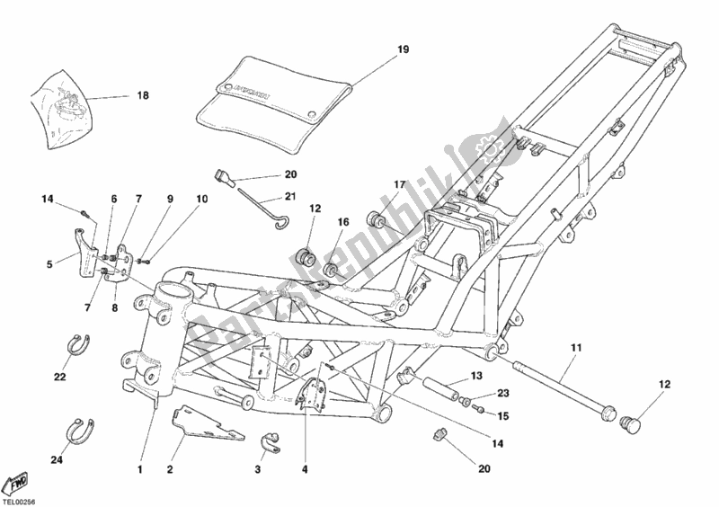 Todas las partes para Marco de Ducati Sport ST3 USA 1000 2006